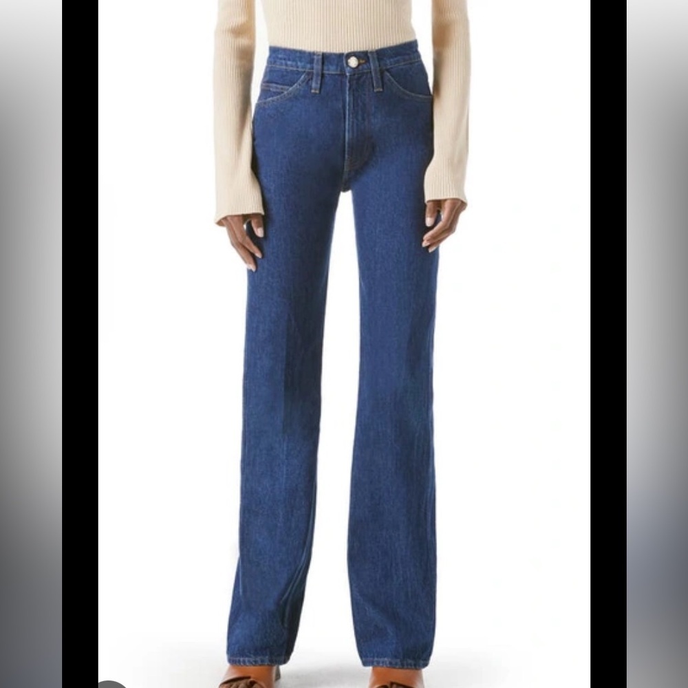 FRAME Le Italien High-Rise Flared Jeans dark Blue Women's Jeans size 34